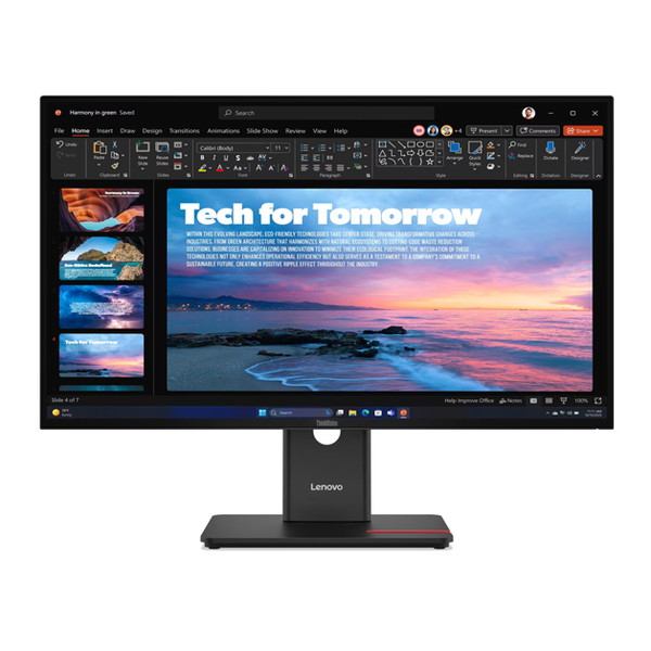 64AAGAR2JP Lenovo [ThinkVision T27QD-40 (27型ワイド液晶ディスプレイ/2560&times;1440/DP、HDMI、USB Type-C/ブラック/スピーカー：なし/3年間フル保証/広視野角IPSパネル採用)]｜総合通販PREMOA 店