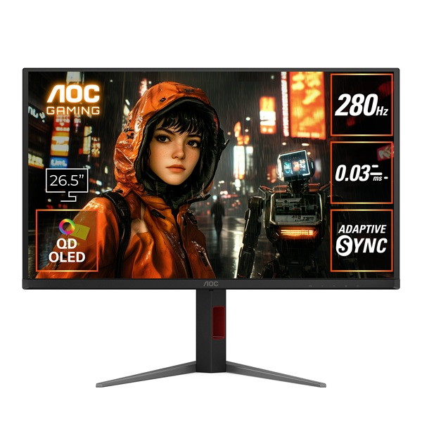 Q27G4ZD/11 AOC [ゲーミング液晶ディスプレイ 26.5型/2560&times;1440/HDMI、DisplayPort/ブラック/スピーカー：なし/280Hz]｜総合通販PREMOA 店