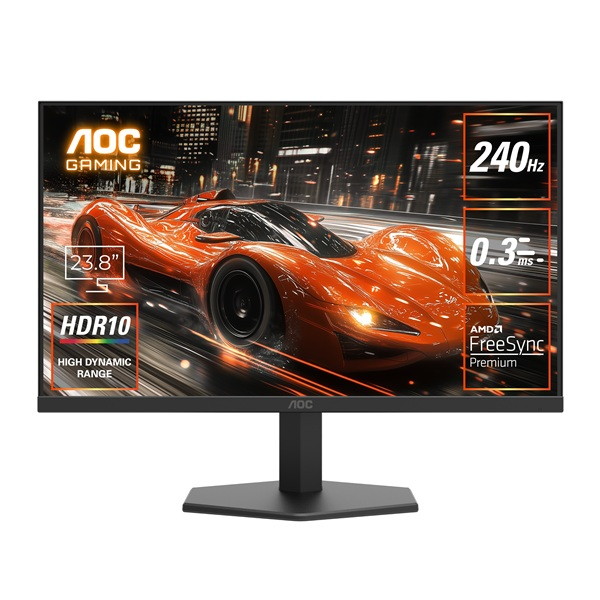 24G11ZE/11 AOC [ゲーミング液晶ディスプレイ 23.8型/1920×1080/HDMI、DisplayPort/ブラック/スピーカー：なし/240Hz]