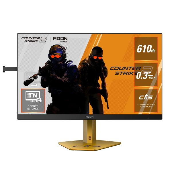 CS24A/P/11 AOC [ゲーミング液晶ディスプレイ 24.1型/1920&times;1080/HDMI、DisplayPort/ブラック/スピーカー：なし/610Hz]｜総合通販PREMOA 店