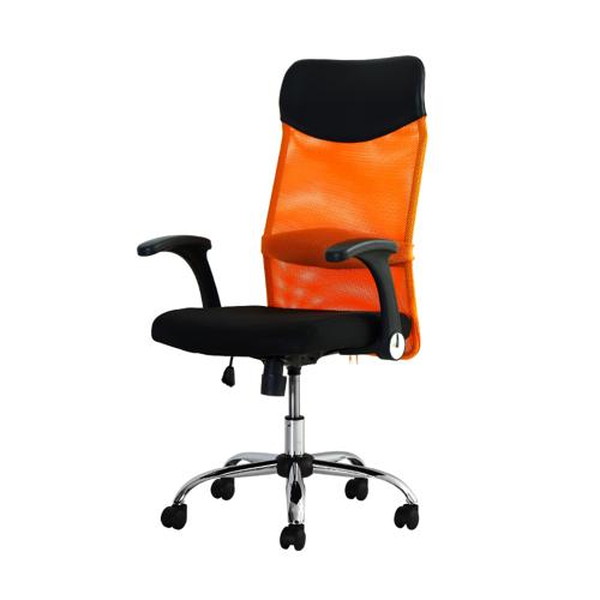 SSP-HU-W-OR Netforce オレンジ S-shape(エスシェイプ) オフィスチェア ハイバック 可動肘 メーカー直送
