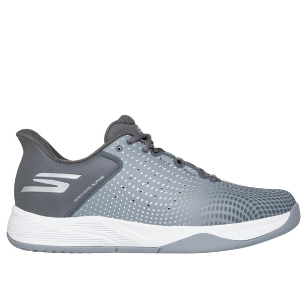 スケッチャーズ SKECHERS VIPER COURT RELOAD GYCC 26.5cm 246101C グレー×チャコール [ピックルボールシューズ(メンズ)]