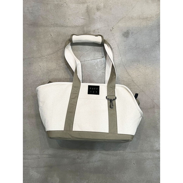 ペットキャリー キャリーバッグ トートバッグ Lサイズ PUFF pet carry canvas tote L P24004-21 ベージュ 犬 猫 ペット 旅行 電車 バス タクシー おしゃれ メンズ レディース プレゼント