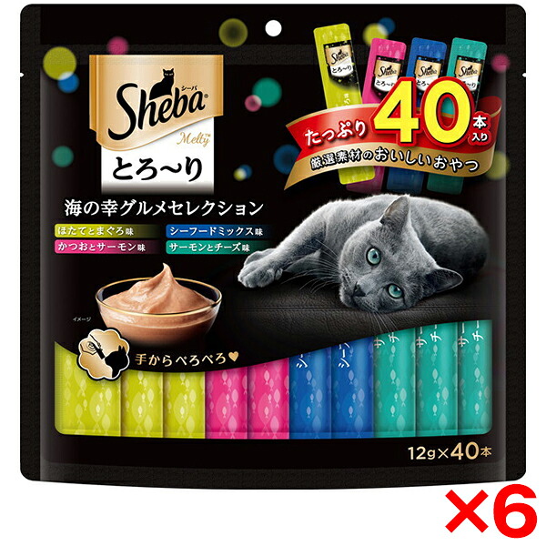 【6個セット】マースジャパンリミテッド シーバ とろ～り メルティ 海の幸グルメセレクション 12g×40本