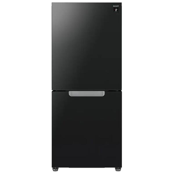 冷蔵庫 152L SHARP シャープ SJ-GD15R-B ピュアブラック 黒 右開き エクプラ特選