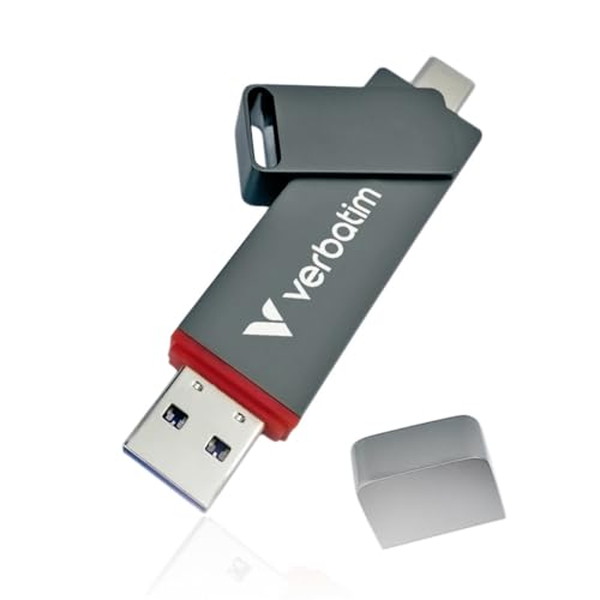 32041-J Verbatim Dual QuickStick シリーズ [スティック型 USB SSDドライブ (USB-A/USB-C両対応 256GB)]