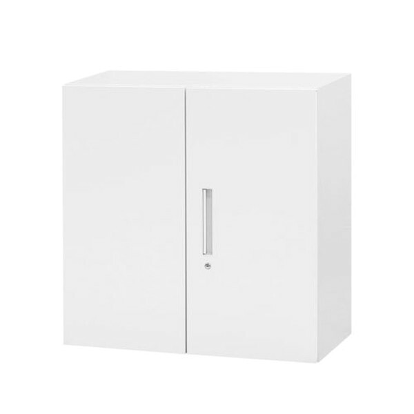 【法人限定】 EA-8840-3R-W-WH Netforce ホワイト イーセンブリー [両開き書庫 3段 33書庫 (幅880&times;奥行400&times;高さ880mm)] メーカー直送｜総合通販PREMOA 店