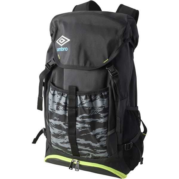 サッカー UF5SBP01U BKLM バックパック(ボールネット付) ブラック×ライム 30L アンブロ