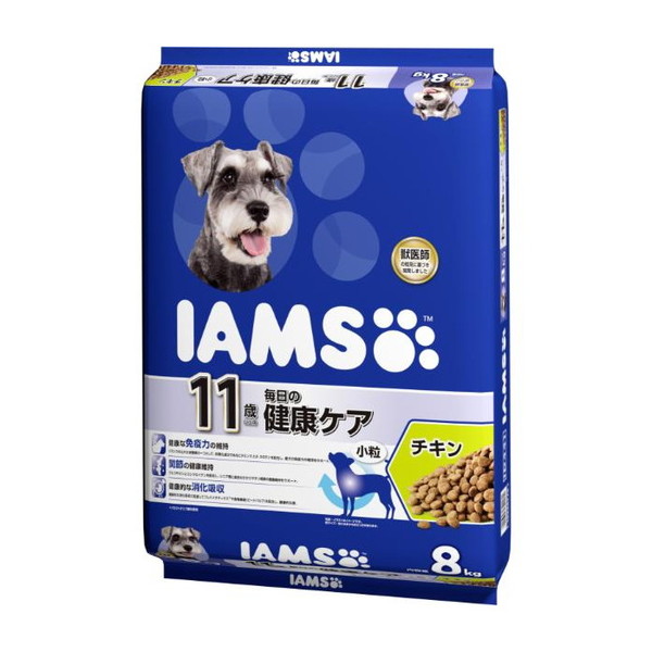アイムス 11歳以上用 毎日の健康ケア チキン 小粒 8kg マースジャパンリミテッド 4,688円