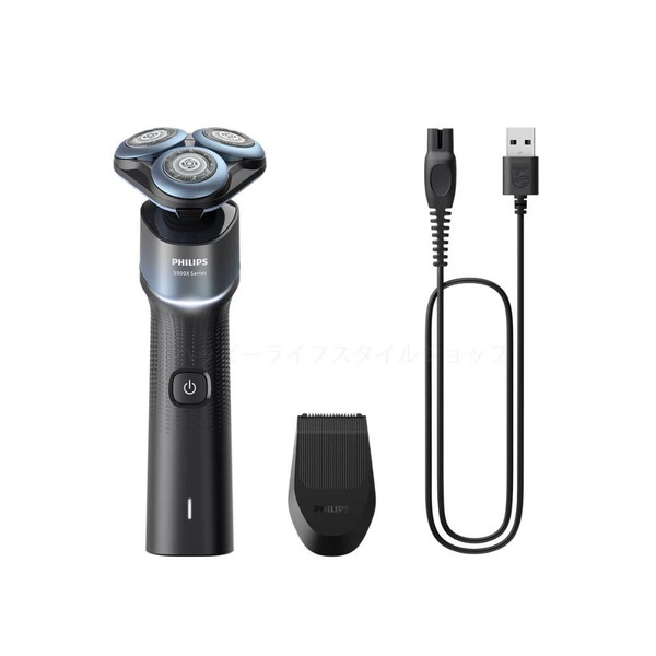 X5006/00 PHILIPS アクアブルー/ブラック 5000Xシリーズ [ウェット&ドライ電動シェーバー (回転式・3枚刃・充電式)]