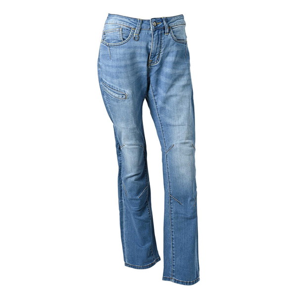 SUGAR RIDEZ LIGHT CORDURA DENIM ストレート ライトブルー S SDB2002 RIDEZ [バイク ストレッチ デニム レディース]