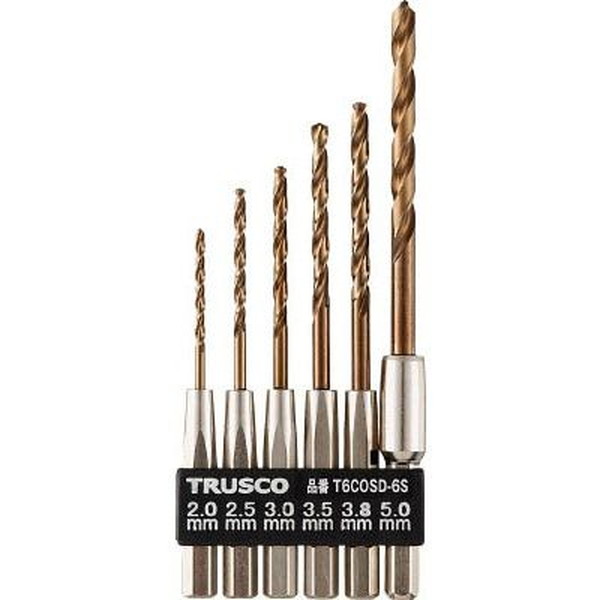 T6COSD-6S TRUSCO [六角軸コバルトドリル 6本組] メーカー直送