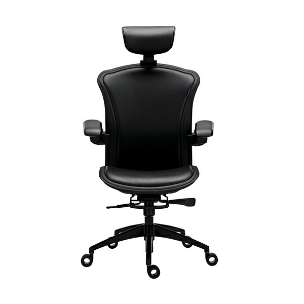 TS-E5-PU Black FusionInnovation ブラック Alphaeon E5 Hybrid Mesh with Hybrid PU leather 座面/バックレスト PUレザーモデル [オフィスチェア]