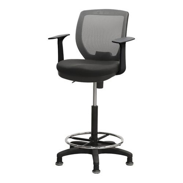 CRH-1TAFL-W-GY Netforce グレー CORE [ハイチェア 固定脚 T肘付き] メーカー直送