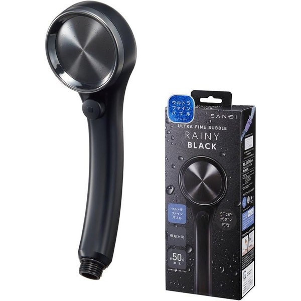 PS3136-80XAMD ファインバブル シャワーヘッド RAINY BLACK SANEI ブラック|総合通販PREMOA 店