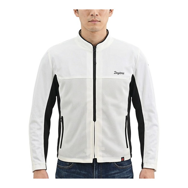 DJ032ACメッシュライダース WH/S 64820 デイトナ ホワイト [バイク ジャケット (夏 メッシュ 高通気 軽量 CE規格 ソフトプロテクター付属 ドライ生地)]