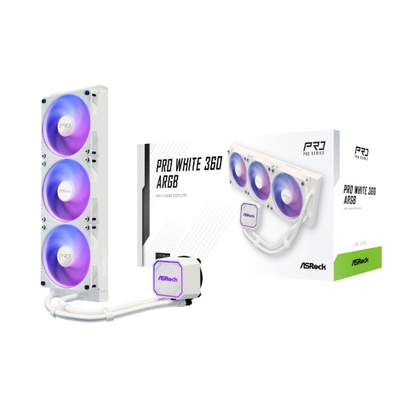 Pro White 360 ARGB ASRock ホワイト [水冷CPUクーラー(120mm&times;3)]｜総合通販PREMOA 店
