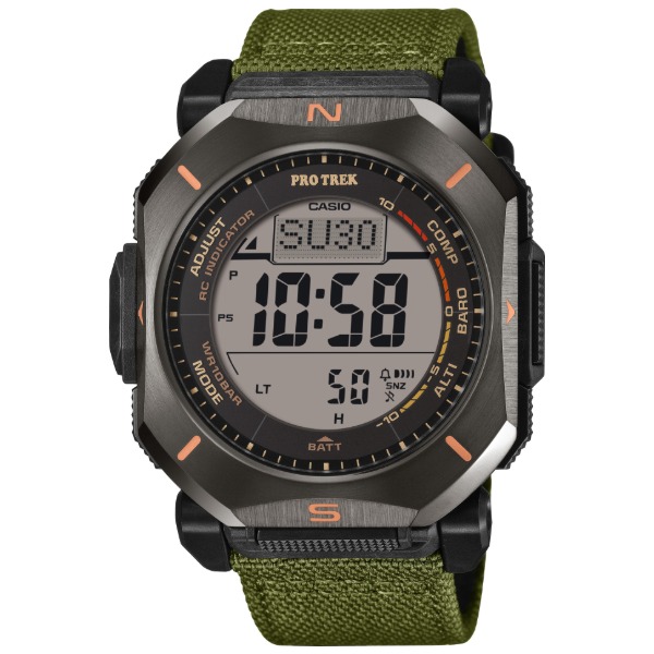 腕時計 時計 CASIO カシオ PRO TREK プロトレック メンズ PRW-69YB-3JF 電波ソーラー充電 ウォッチ カーキ 緑 誕生日 新生活 クリスマス 父の日 ギフト プレゼント PRW69YB3JF|総合通販PREMOA 店