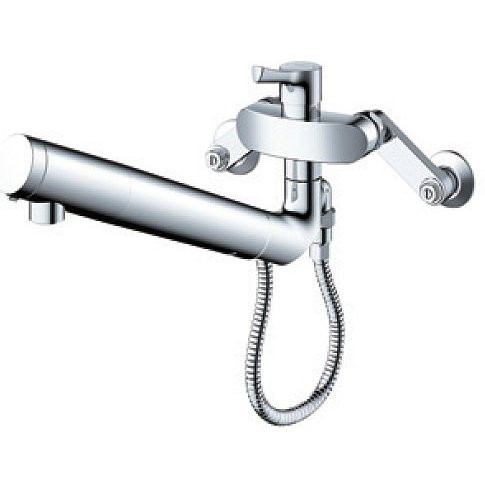 TOTO TKS05318J GGシリーズ [キッチン水栓金具/壁付シングル混合水栓（エコシングル、浄水カートリッジ内蔵、ハンドシャワー）]｜総合通販PREMOA 店