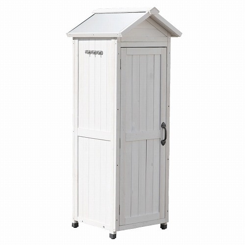 KGRS1600S-WHT 三角屋根スリム収納庫 ホワイト 住まいスタイル メーカー直送｜総合通販PREMOA 店
