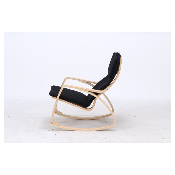 ロッキングチェア 木製 リラックスチェア 一人掛け 椅子 チェア 北欧 おしゃれ スリム Bk ブラック Cooltonindia Com