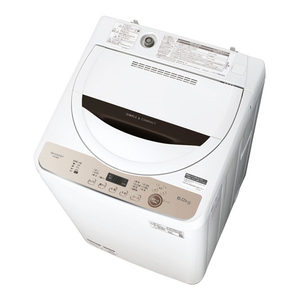 公式の Sharp Es Ge6e ブラウン系 簡易乾燥機能付洗濯機 6 0kg 総合通販premoa 店 激安の Www Kslcity Com My