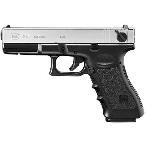 東京マルイ GLOCK18C（スライドシルバー） [電動ハンドガン（対象年令18才以上）] サバゲー エアガン 電動ガン ハンドガン カラス 害鳥 スズメ ネズミ除け コスプレ ブローバック 小道具 威力 飛距離 精度 重厚感 クリスマス 誕生日 安全装置