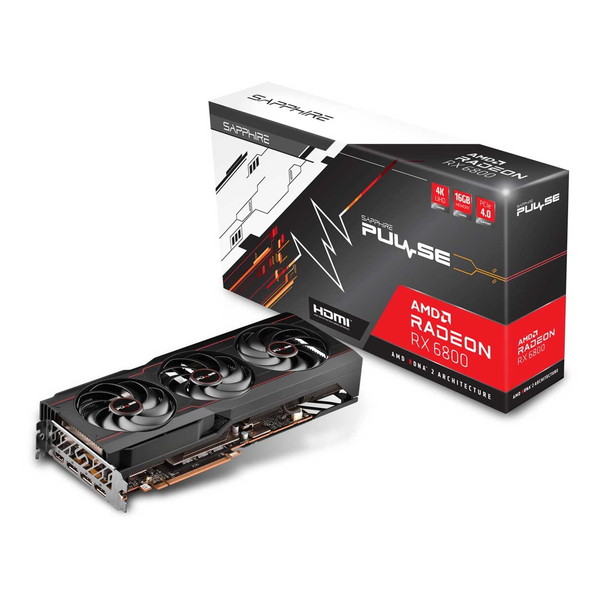 魅力の 6800 SAPPHIRE Radeon 16GB PULSE RX グラフィックボード OC PCIExp 16G GDDR6 PCパーツ