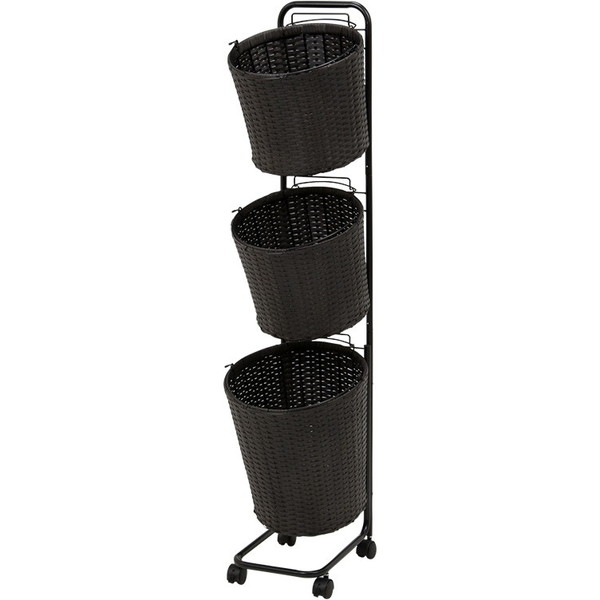 萩原 RAN-2432DBR ランドリーラック ダークブラウン メーカー直送 新生活