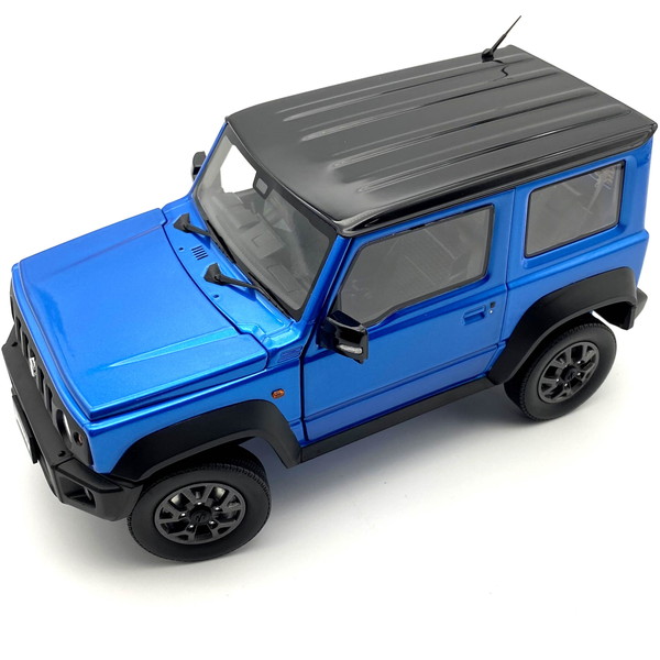 ビーエムクリエイションズ スズキ ジムニー (JB74) 18ブリスクブルーメタリック/ブラックトップ RHD 1/18