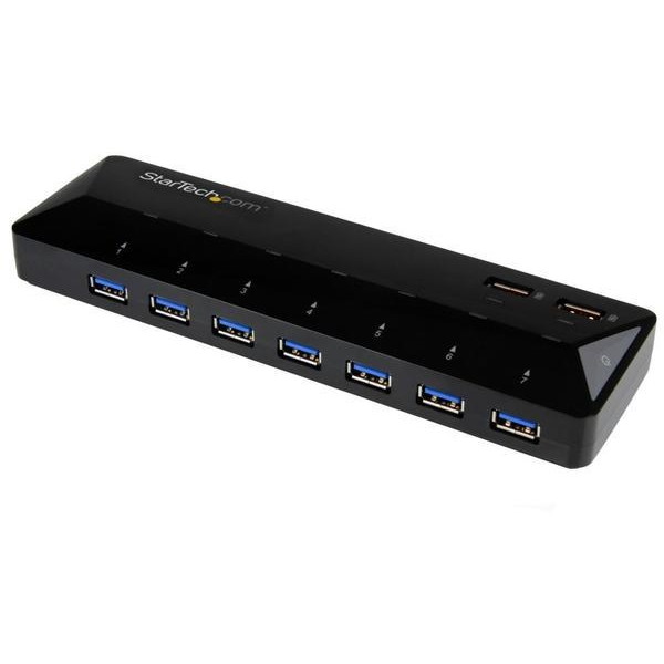 StarTech ST93007U2C ブラック [USB 3.0ハブ 7ポート 急速充電専用ポート搭載(2ポートx2.4A)]
