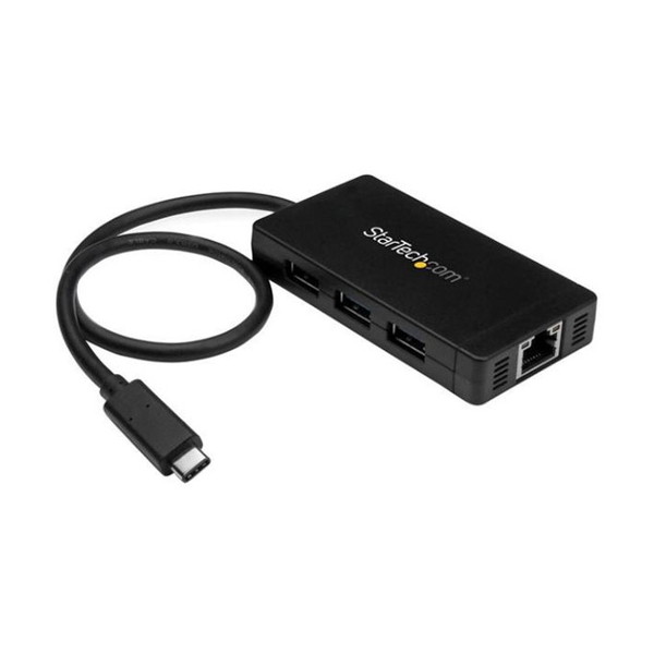 StarTech HB30C3A1GE [3ポートUSB 3.0ハブ USB Type-C接続 GbE対応 ACアダプタ付属]｜総合通販PREMOA 店