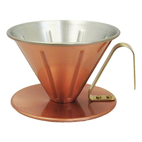 田辺金具 銅のコーヒードリッパー (大) リブ