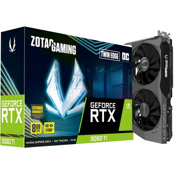 ZOTAC ZTRTX3060TITWINEDGEOC-8GB ZT-A30610H-10MLHR RTX Twin Edge