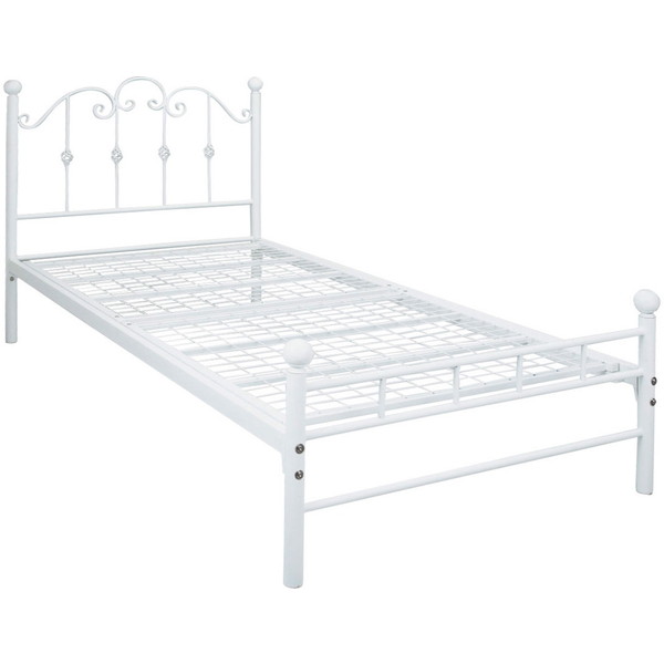 姫系　フレームがおしゃれなシングルベッド　選べる2色！ 楽天市場】姫系 ベッド シングル ベッドフレーム パイプベッド