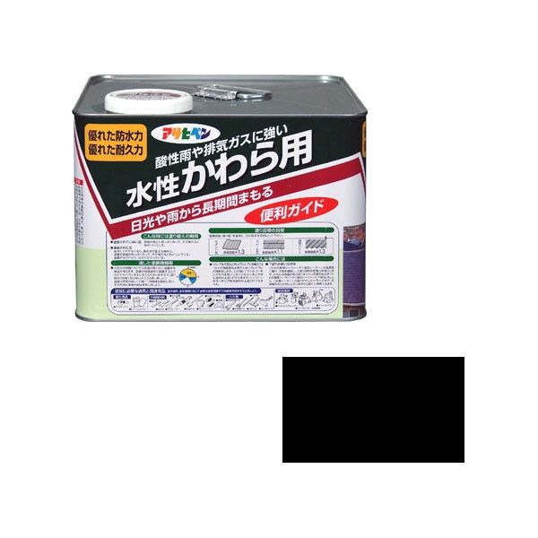 アサヒペン AP 水性かわら用 7L スレートブラック