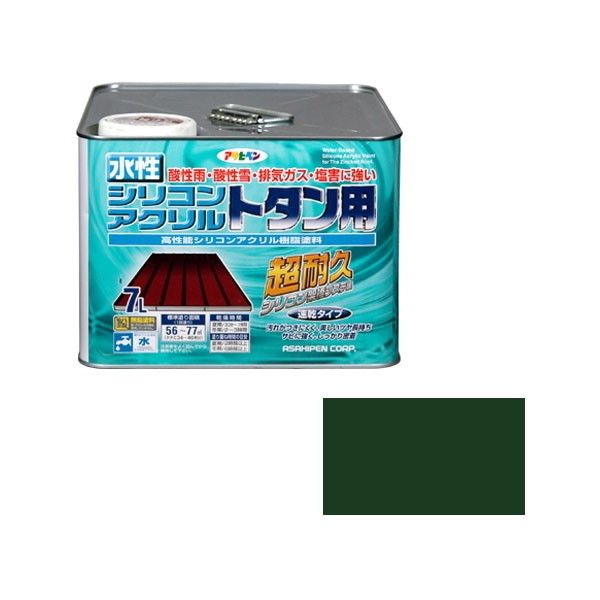 アサヒペン AP 水性シリコンアクリルトタン用 7L 緑 8,687円