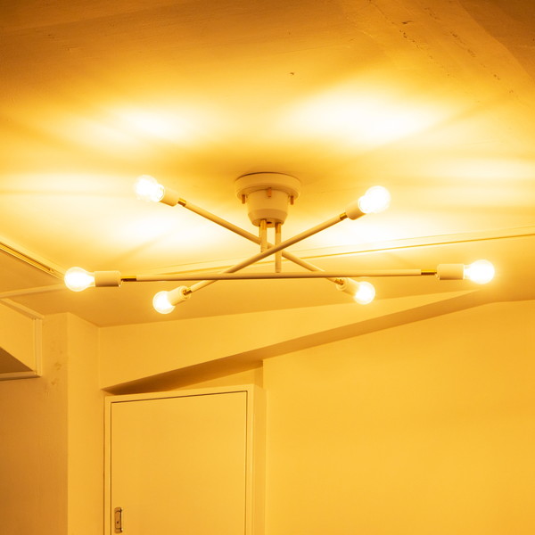 gram8 TC-1010-A60 WH/CL 【LED電球セット】6灯シーリングライト キムリック A60 ホワイト/クリア メーカー直送 36,080円