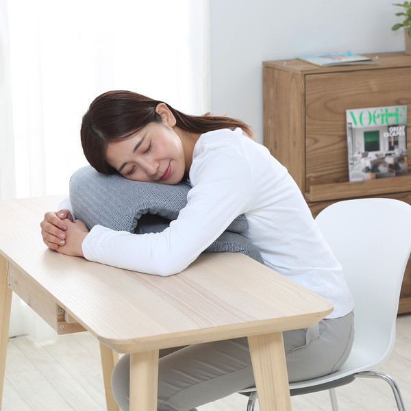 西川QH91406000800ブルーこねむりプラス快適お昼寝枕kurukuru