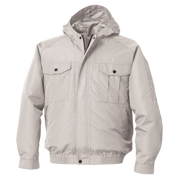 空調服 KU90810シルバーM [フード付ポリエステル製ワーク空調服]