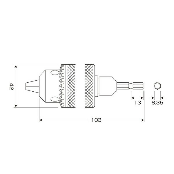 ANEX 兼古製作所 ドリルチャック Φ1.5〜13mm No.AKL-280 お歳暮