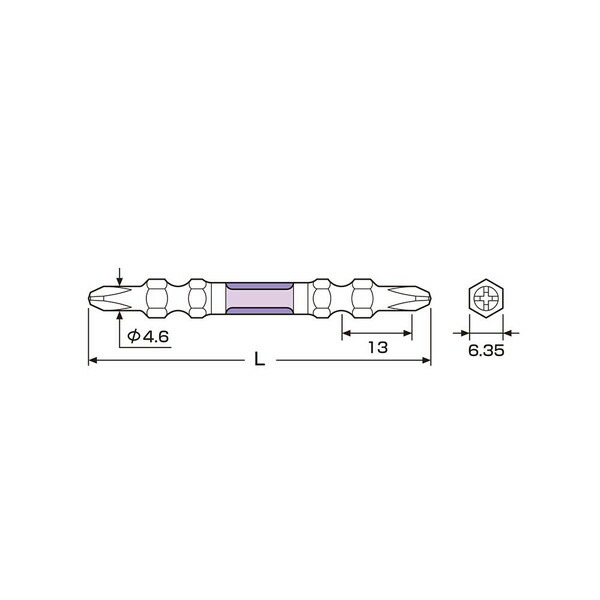 ANEX 兼古製作所 龍靭ビット スリムタイプ 5本組 2×65mm No.ARTS5-2065 最大87%OFFクーポン