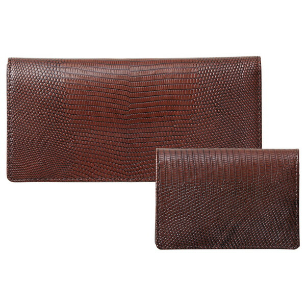 SET-NOM170006BRN リザード名刺入&長財布（ブラウン） 楽天市場】リザード名刺入&長財布（ブラウン） SET-NOM170006BRN