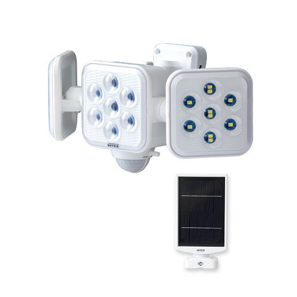 SH-17-ML11 5W×3灯 フリーアーム式LEDソーラーセンサーライト ホームテイスト メーカー直送