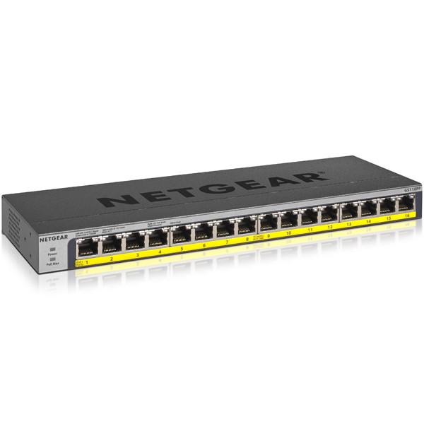 GS116PP-100AJS NETGEAR [GS116PP ギガ16ポート PoE+(183W)対応 アンマネージスイッチ]｜総合通販PREMOA 店