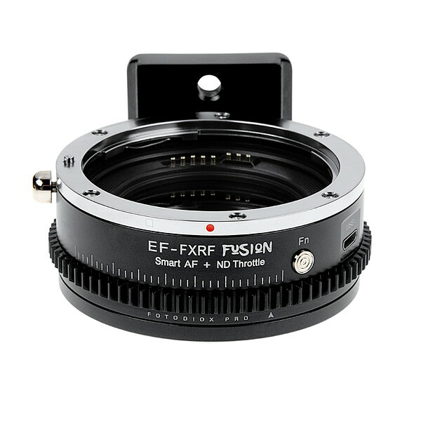 EF-FXRF-FSN-ND Fotodiox [電子マウントアダプター (キヤノンEFマウントレンズ &rarr; 富士フイルムXマウント変換) 可変式NDフィルター(ND4-256)内蔵、ファンクションボタン搭載]｜総合通販PREMOA 店