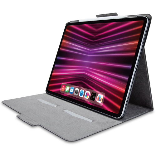 TB-A22PLWVFUBK ELECOM iPad Pro 12.9インチ 第6世代 ( 2022 ) 用 ケース ソフトレザー カバー 手帳型 スリープ対応 マグネット フラップ フリーアングル カードポケット付 ブラック