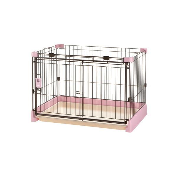 犬 サークル Richell リッチェル 屋内 扉 もっとお掃除簡単ペットサークル 90-60 ライトピンク 10,073円