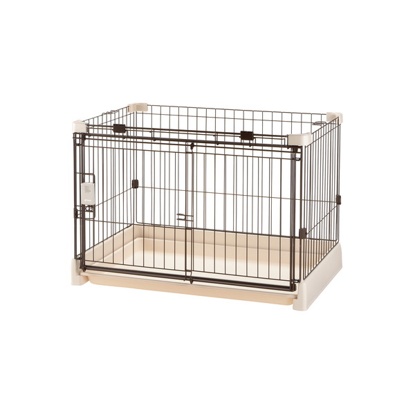 犬 サークル Richell リッチェル 屋内 扉 もっとお掃除簡単ペットサークル 90-60 アイボリー 10,693円