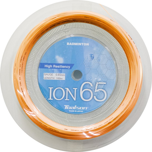 トアルソン バドミントン用 ガット イオン 65 オレンジ 100mロール 0.65mm 841651O TOALSON